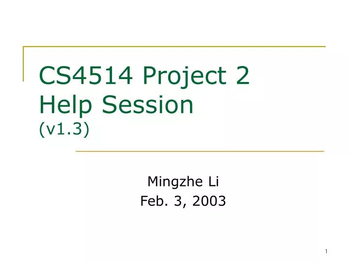 cs4514 project 2 help session v1 3