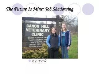 The Future Is Mine: Job Shadowing