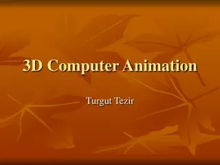 3D Computer Animation