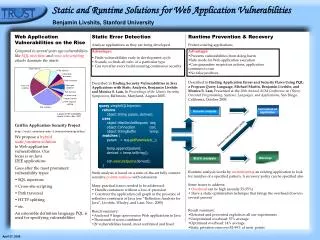 Static and Runtime Solutions for Web Application Vulnerabilities