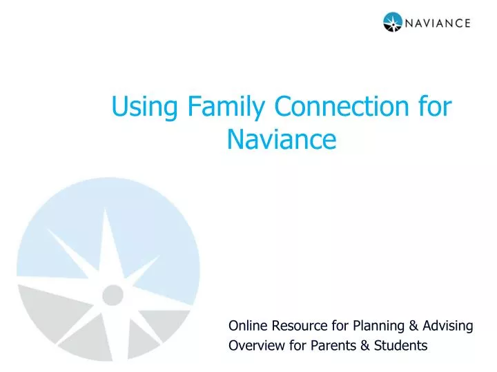 using family connection for naviance
