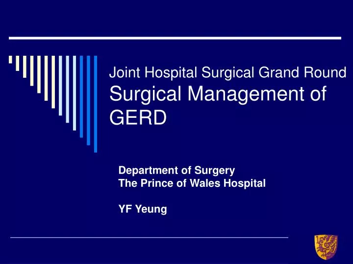 joint hospital surgical grand round surgical management of gerd