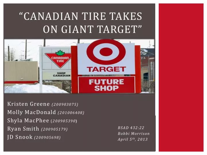 canadian tire takes on giant target