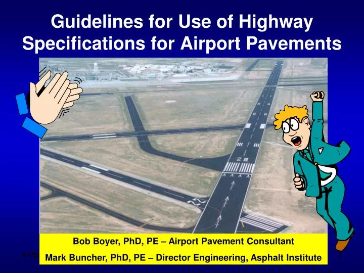 guidelines for use of highway specifications for airport pavements
