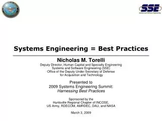 Systems Engineering = Best Practices