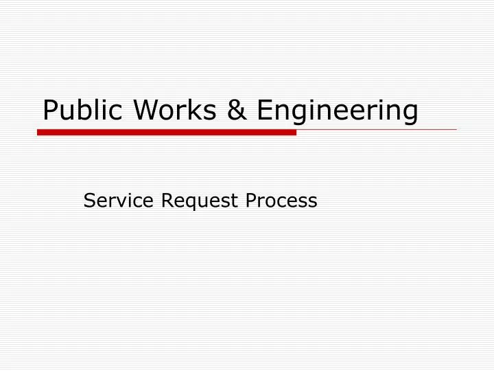 public works engineering