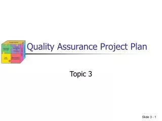 Quality Assurance Project Plan