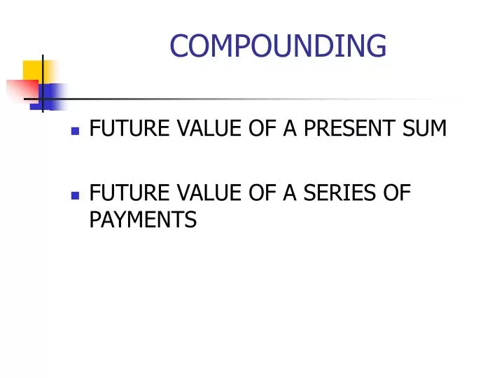 compounding