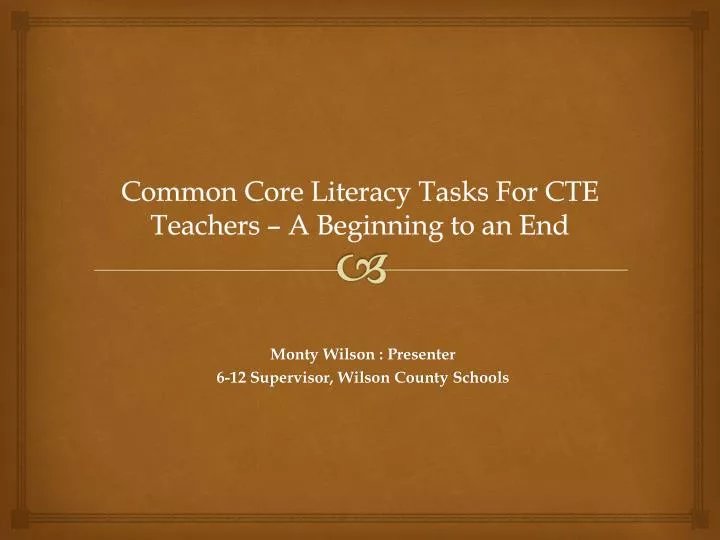 common core literacy tasks for cte teachers a beginning to an end