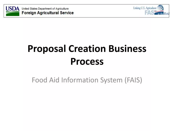 proposal creation business process