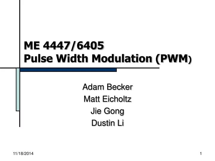 me 4447 6405 pulse width modulation pwm