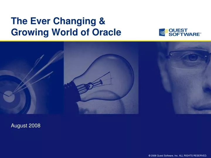 the ever changing growing world of oracle