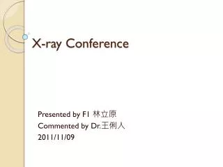 X-ray Conference