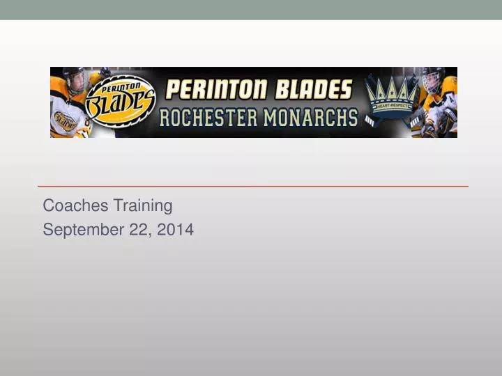 coaches training september 22 2014