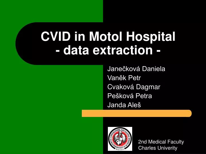 cvid in motol hospital data extraction