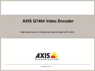  AXIS Q7404 Video Encoder