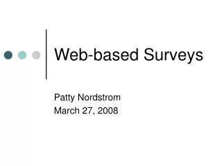 Web-based Surveys