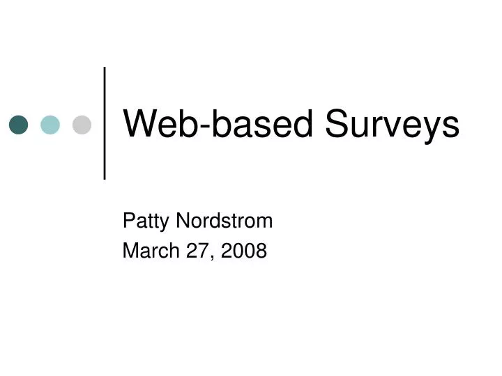 web based surveys
