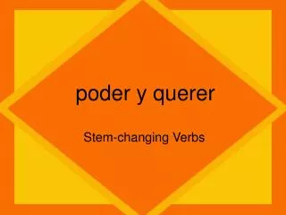 poder y querer