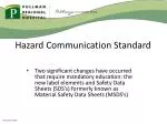 Hazard Communication Standard - slide 1