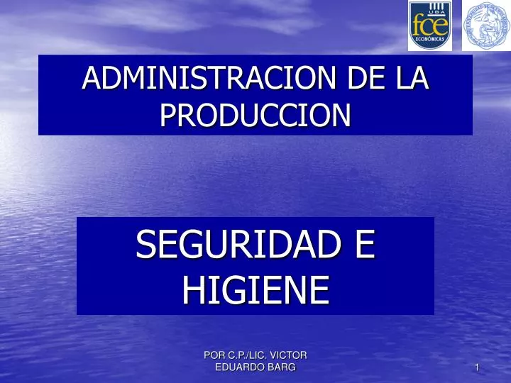 administracion de la produccion