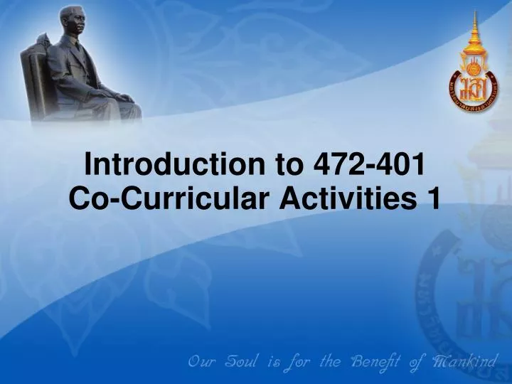 introduction to 472 401 co curricular activities 1