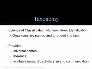 Taxonomy