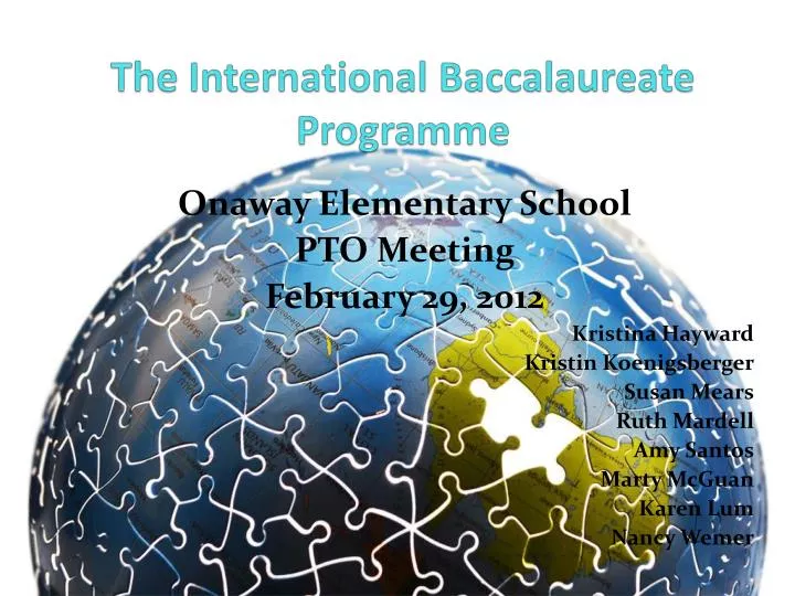 the international baccalaureate programme