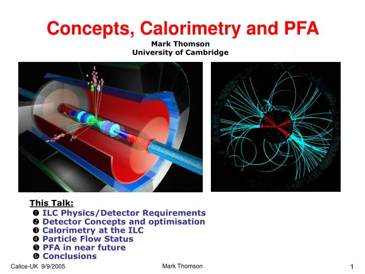 concepts calorimetry and pfa