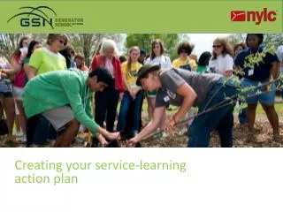 Creating your service-learning action plan Learning