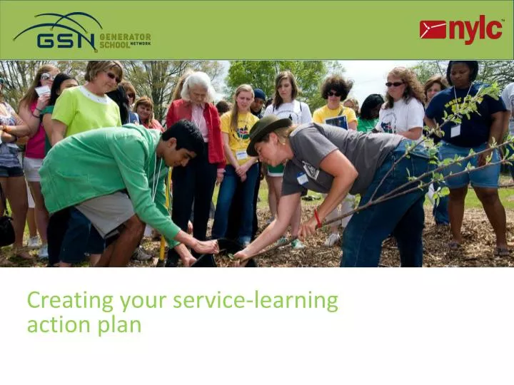 creating your service learning action plan learning whitney mckinley lana peterson and dorli oriol