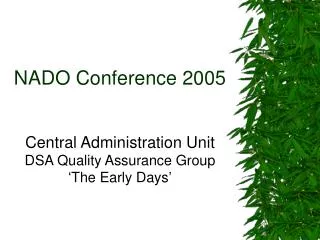 NADO Conference 2005