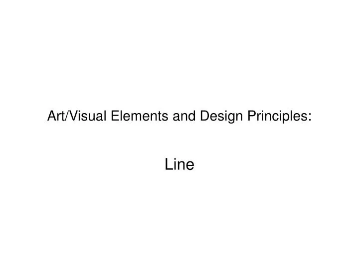 art visual elements and design principles