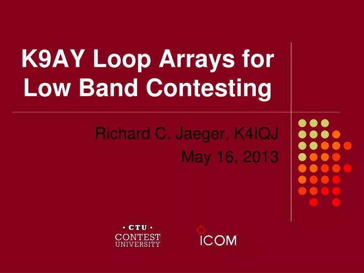 k9ay loop arrays for low band contesting