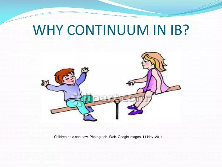 why continuum in ib