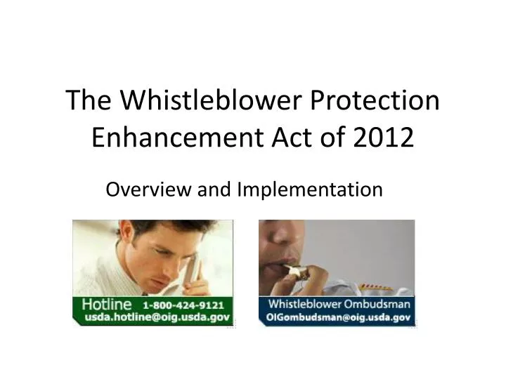 the whistleblower protection enhancement act of 2012