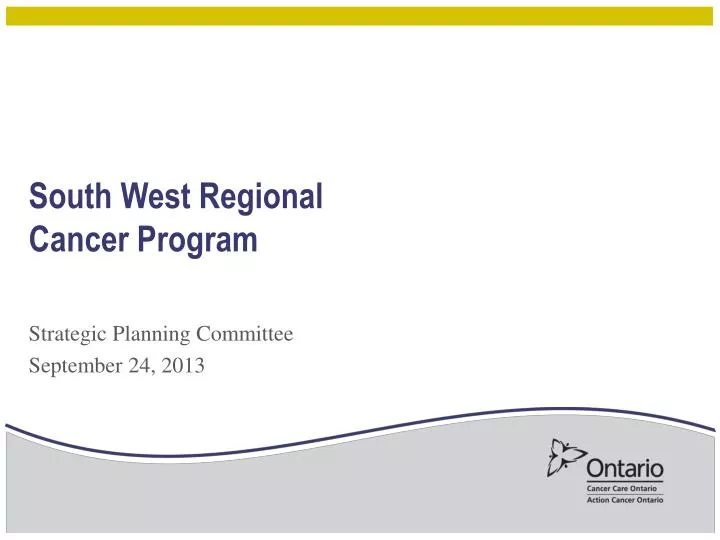 south west regional cancer program