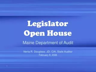 Legislator Open House
