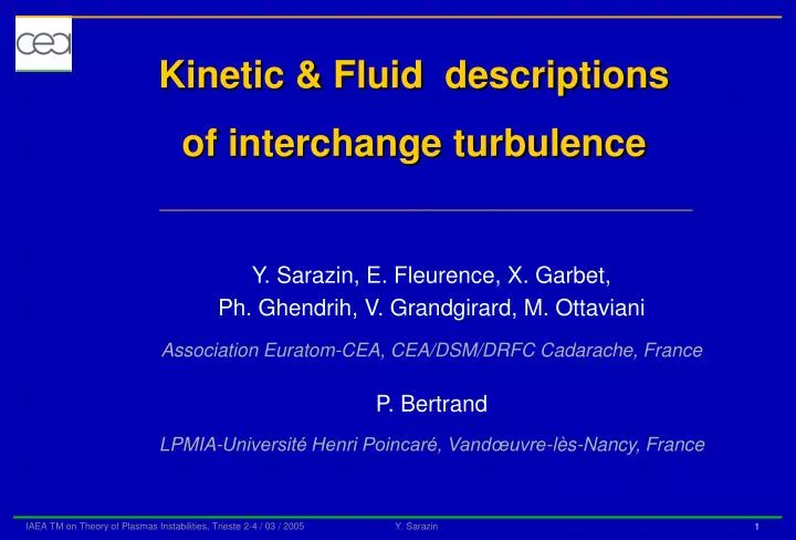 kinetic fluid descriptions of interchange turbulence
