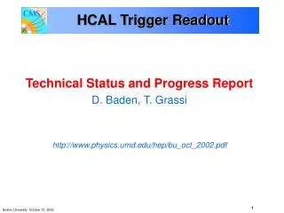 HCAL Trigger Readout