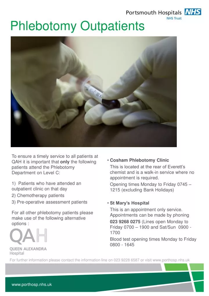 phlebotomy outpatients