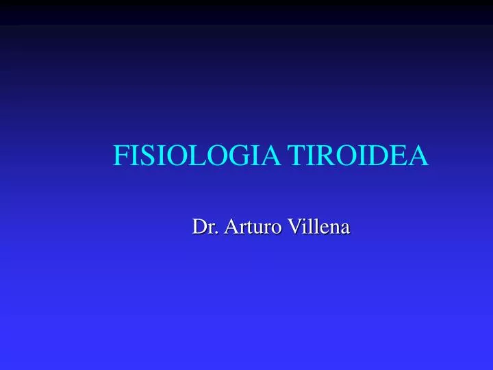 fisiologia tiroidea