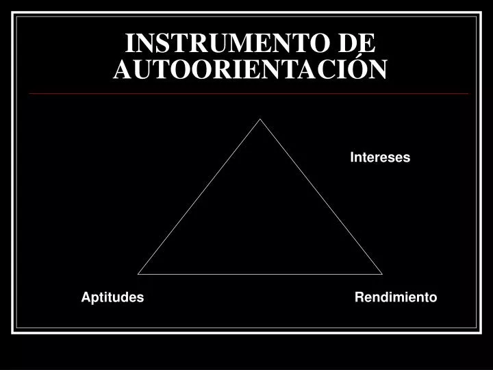 instrumento de autoorientaci n