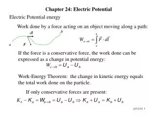 Chapter 24: Electric Potential