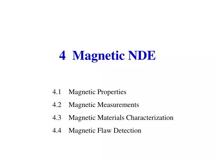4 magnetic nde