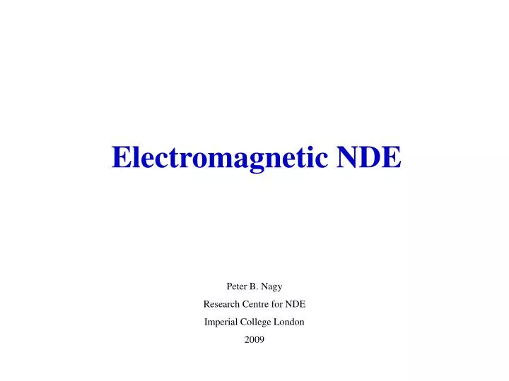 electromagnetic nde