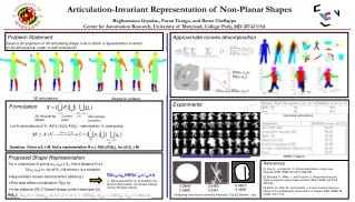 Articulation-Invariant Representation of Non-Planar Shapes