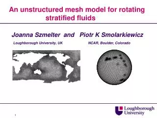 An unstructured mesh model for rotating stratified fluids