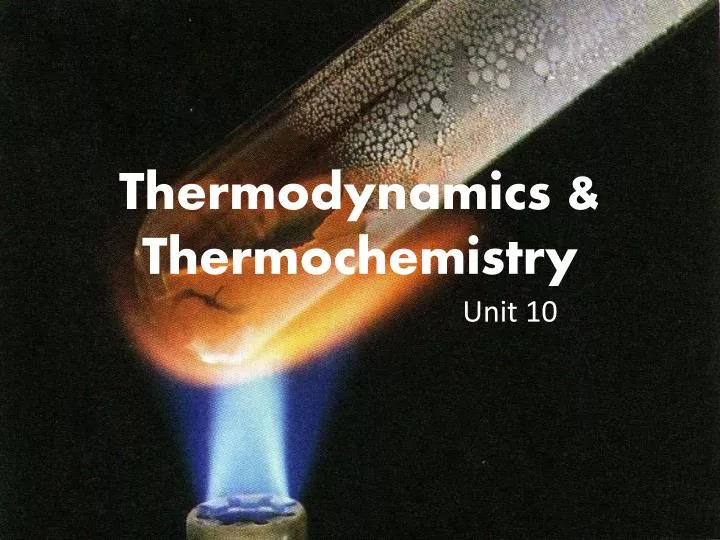 thermodynamics thermochemistry