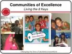 Communities of Excellence - slide 1
